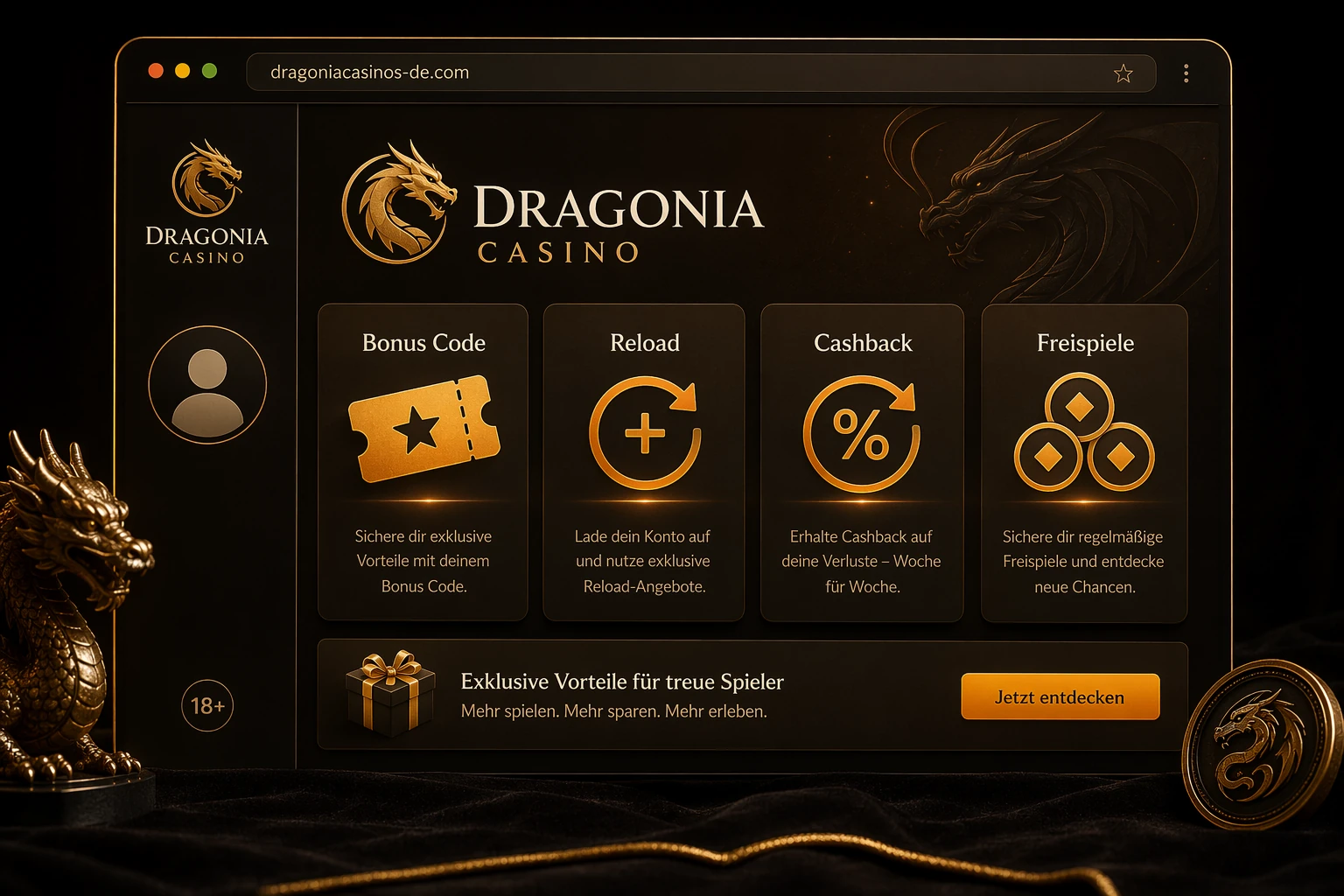 Dragonia Casino Bonus Code und reguläre Aktionen für Bestandskunden