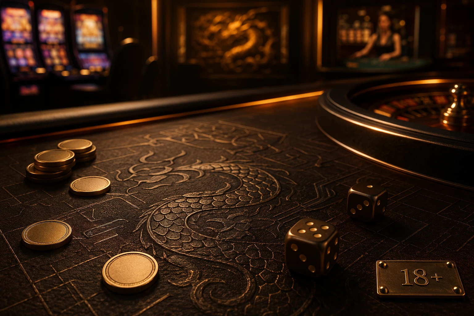 Dragonia Casino — игровой зал