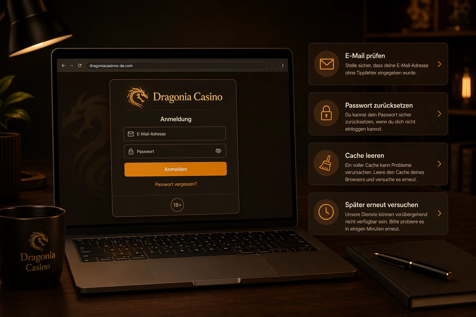 Häufige Probleme beim Dragonia Casino Login